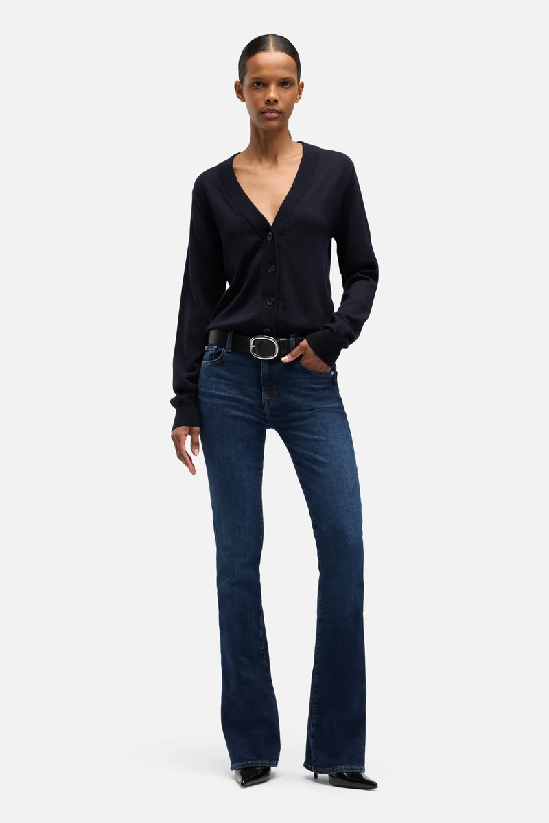 EMBELLISHED POCKET BOOTCUT in Slim Illusion Midnight Fade
