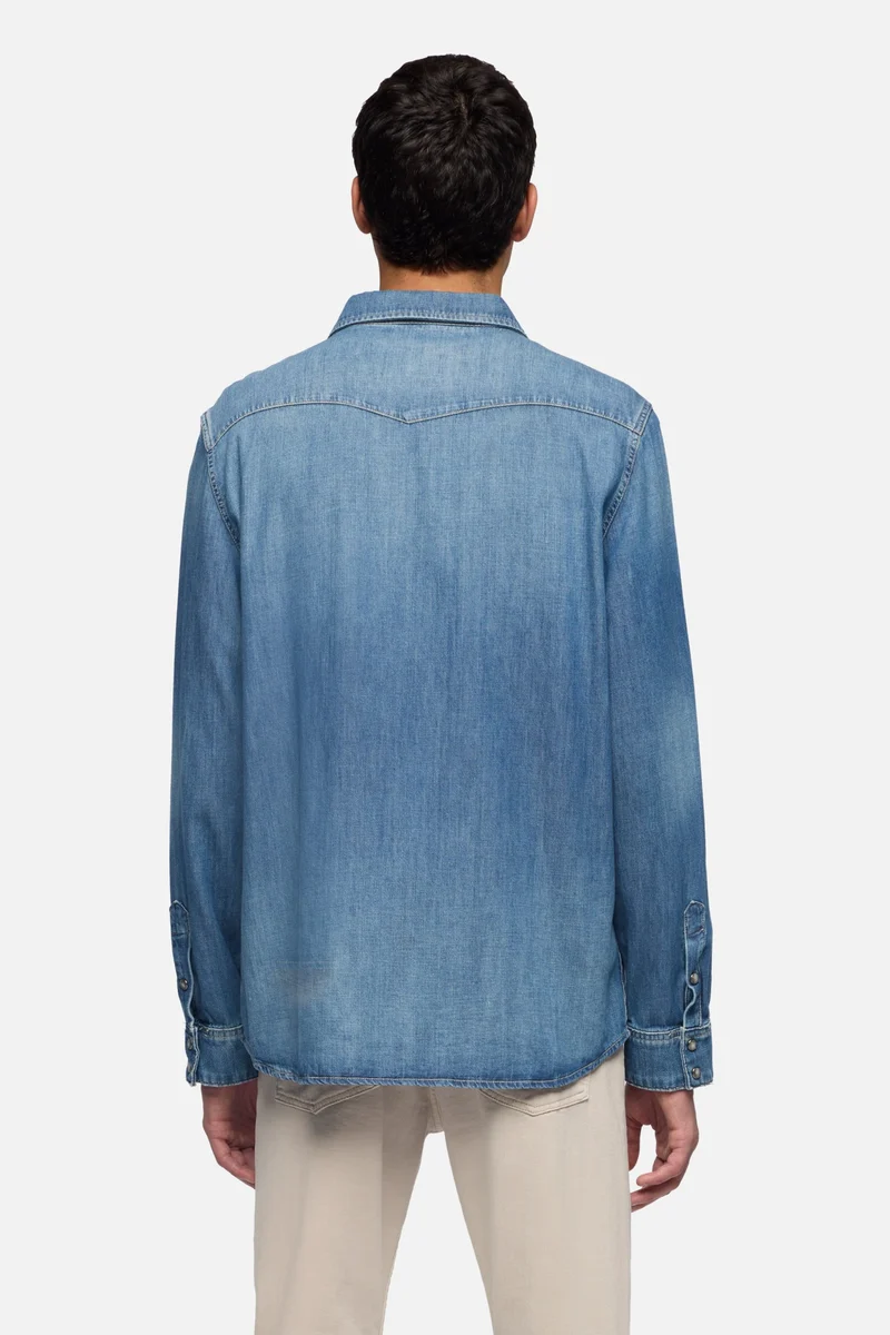 DENIM WESTERN SHIRT in Border