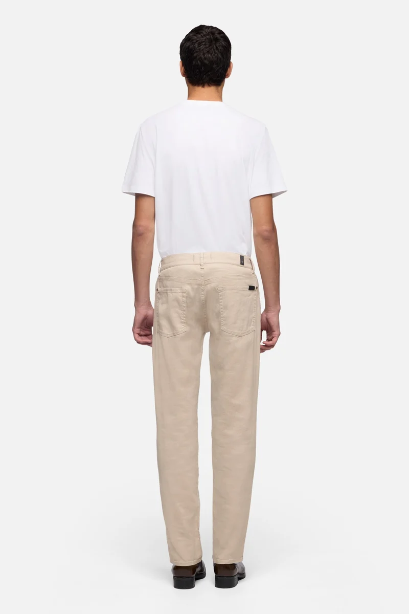 THE STRAIGHT in Denim Linen Oat