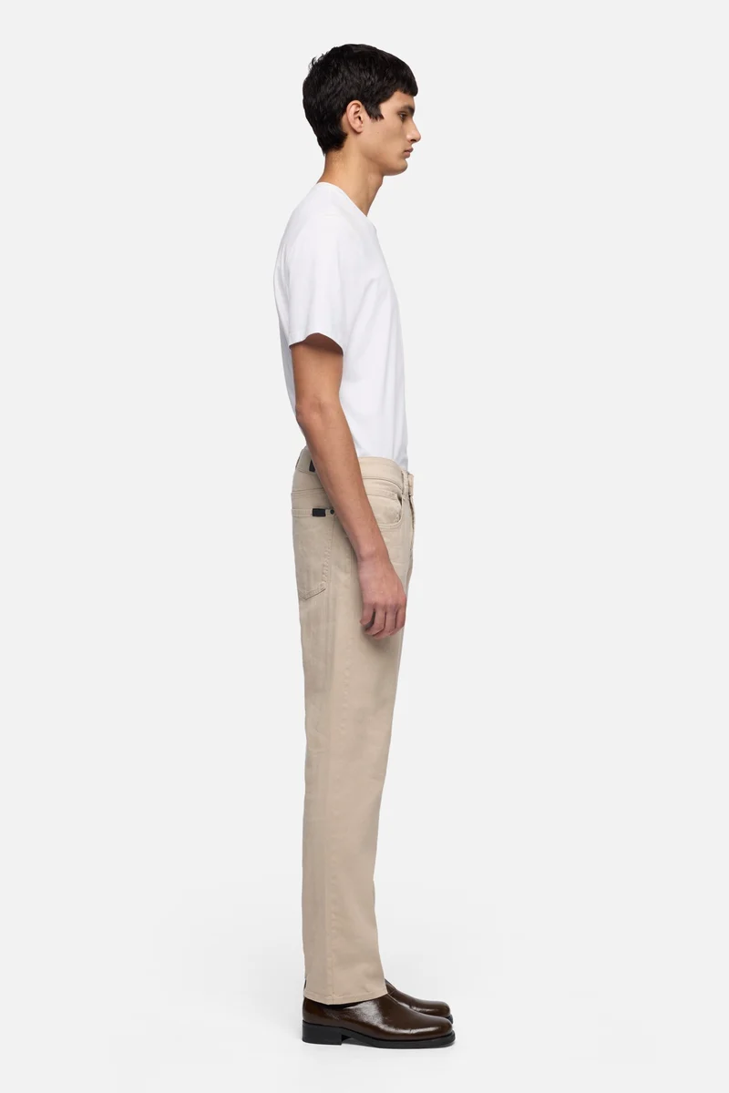 THE STRAIGHT in Denim Linen Oat