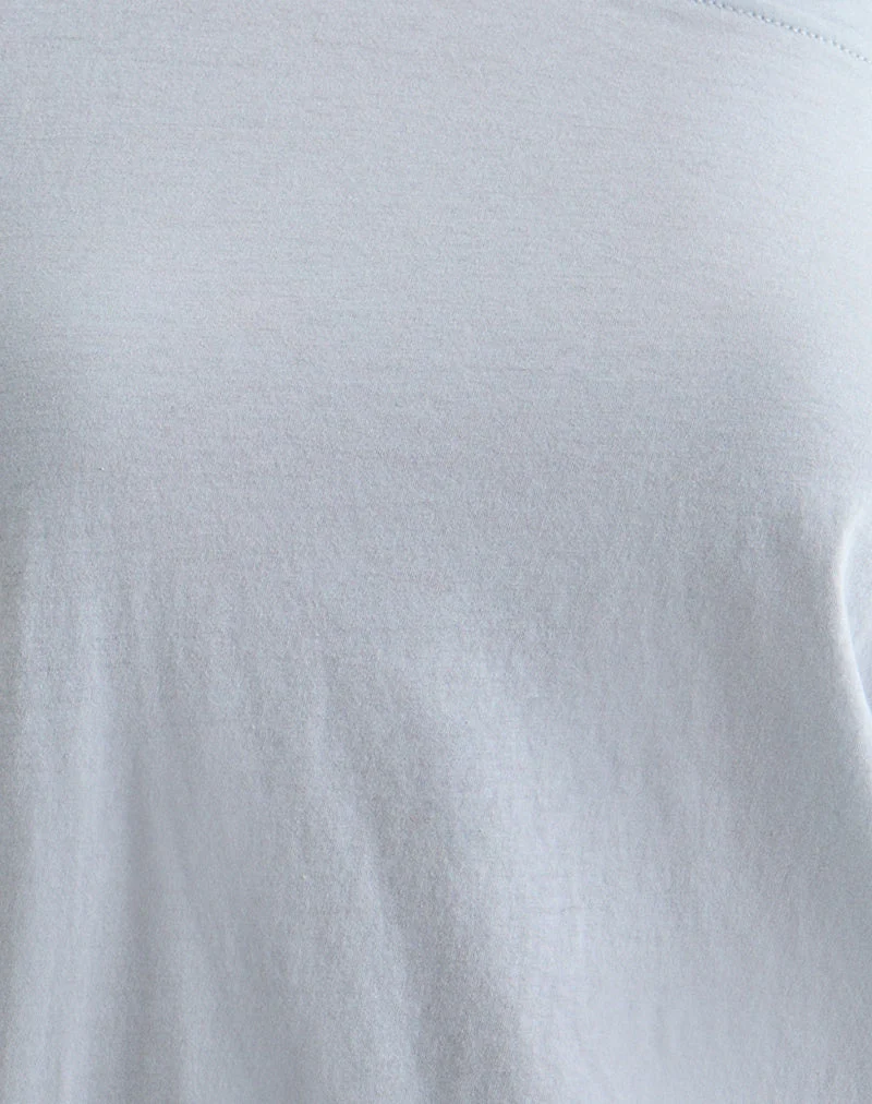 Daman schulterfreies Basic-Top in Hellstahl