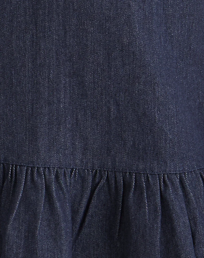 Pamina Minikleid aus Denim Indigo