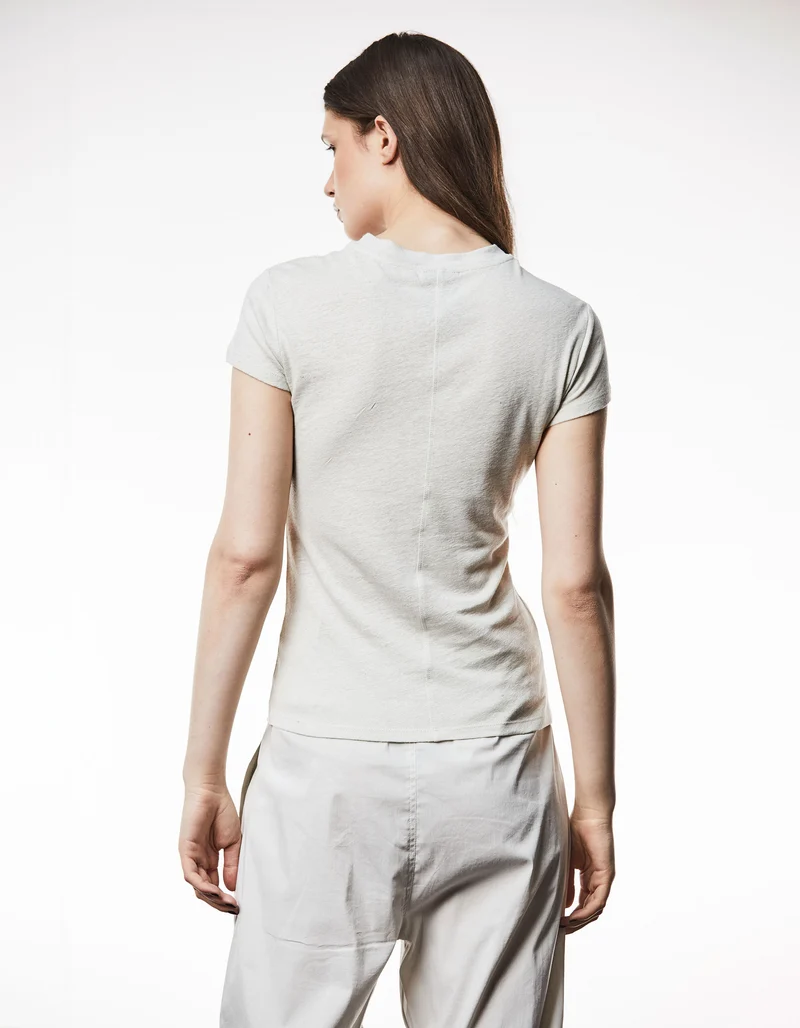 Leinen-Mix T-Shirt