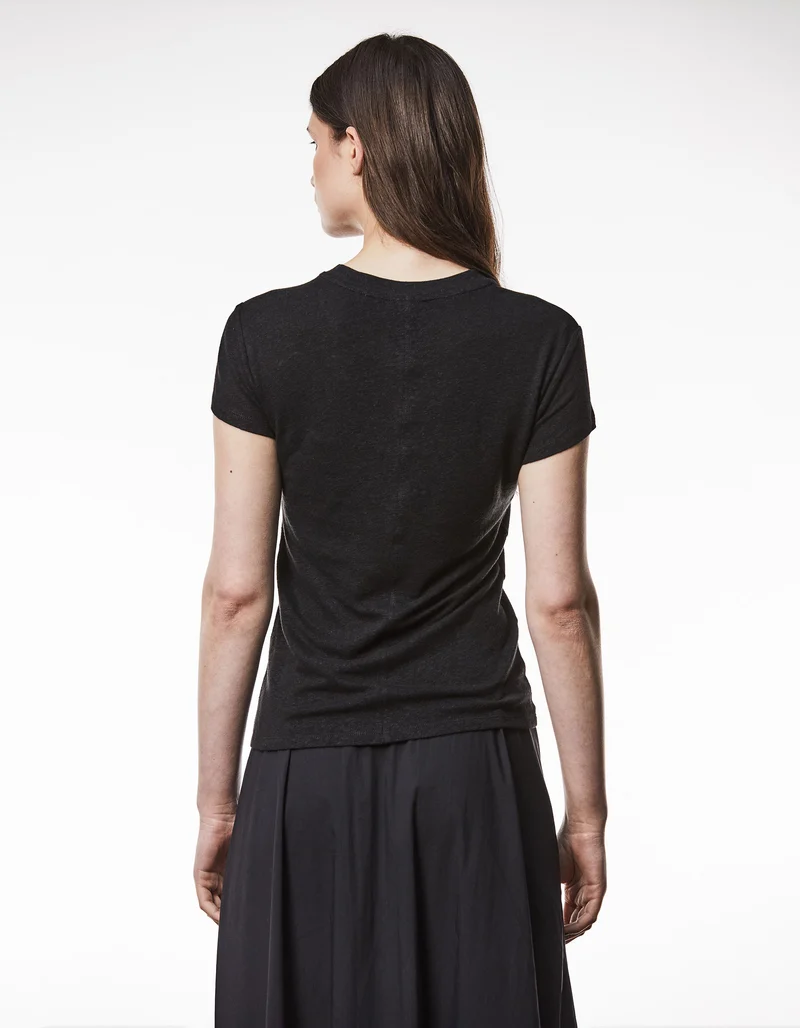 Leinen-Mix T-Shirt