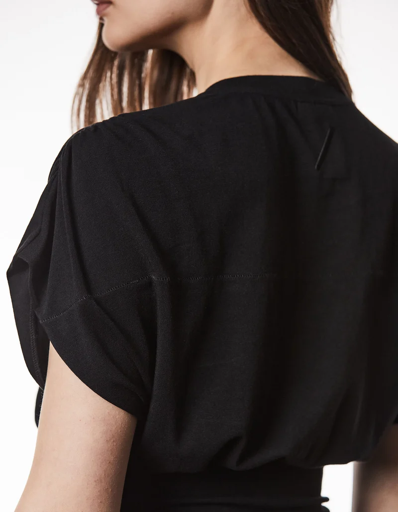 Loose-Fit T-Shirt mit elastischem Bund