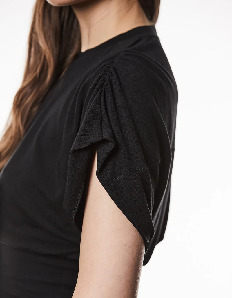 Loose-Fit T-Shirt mit elastischem Bund
