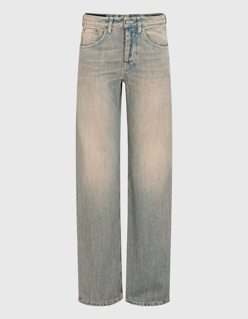 Washed-Out Jeans mit Farbverlauf