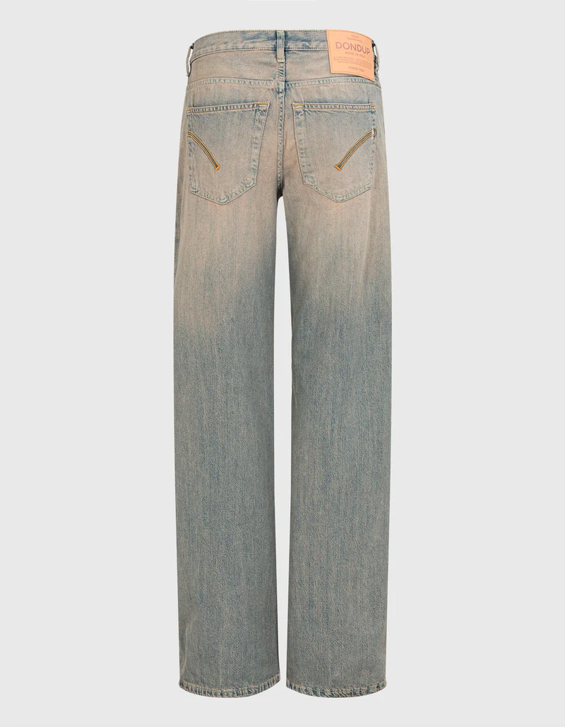 Washed-Out Jeans mit Farbverlauf