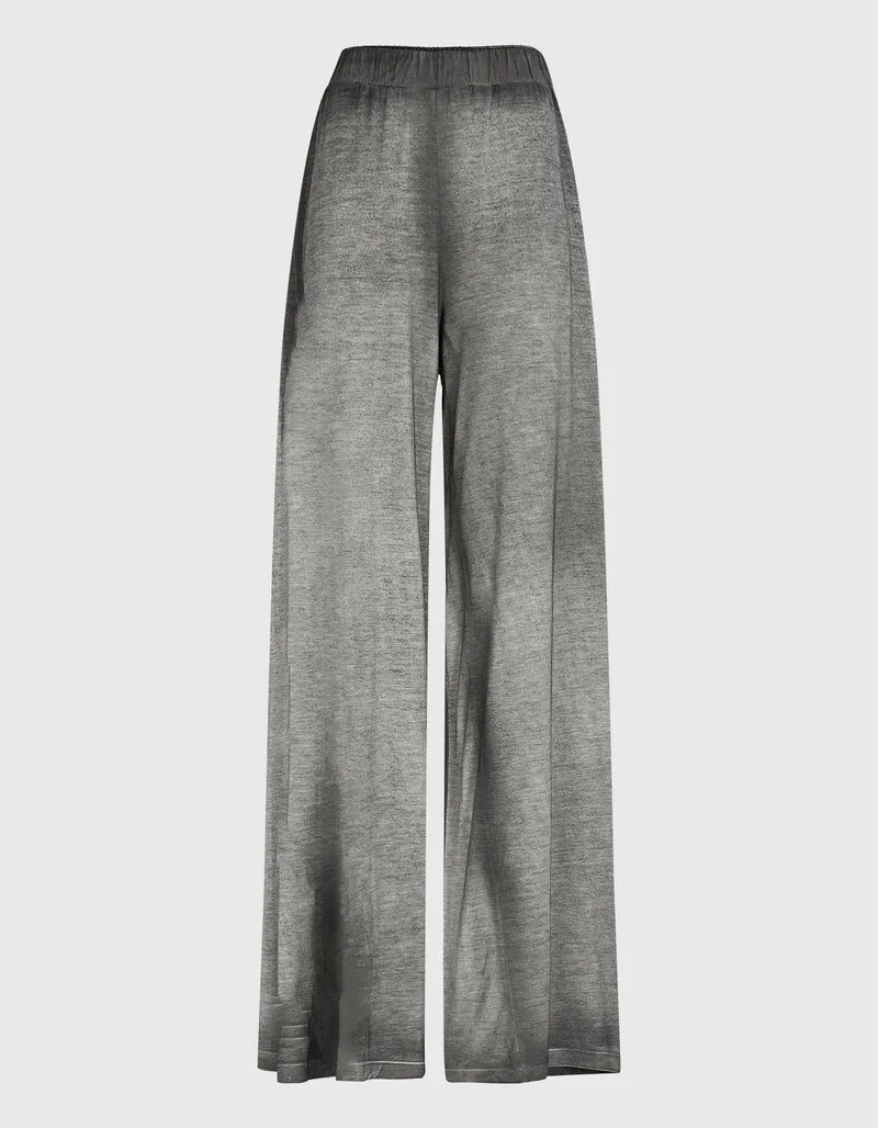 Wide-Leg Hose mit elastischem Bund