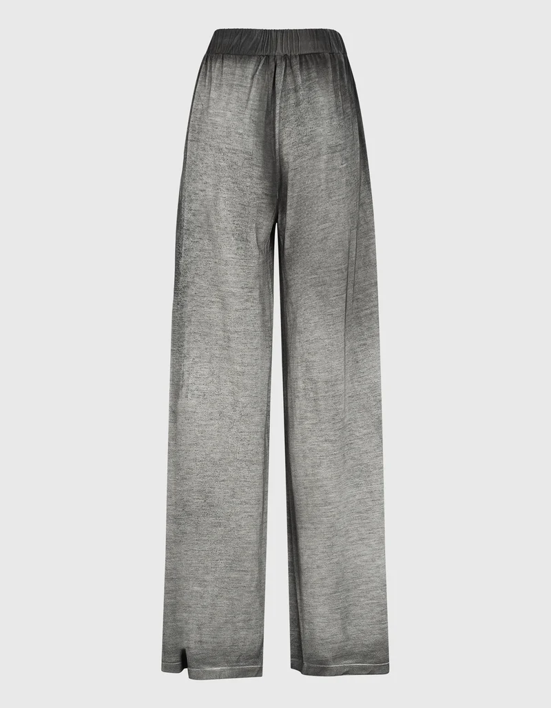 Wide-Leg Hose mit elastischem Bund
