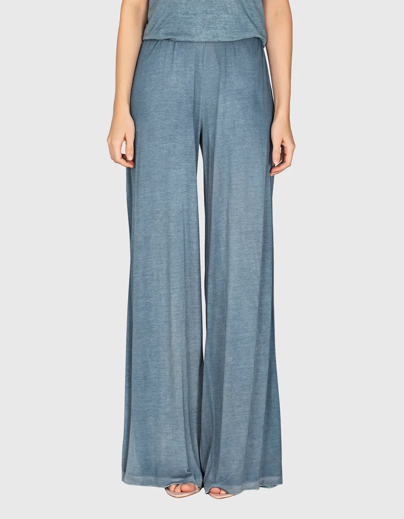 Wide-Leg Hose mit elastischem Bund
