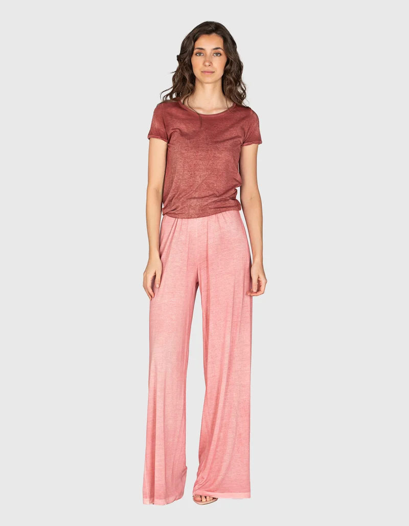Wide-Leg Hose mit elastischem Bund