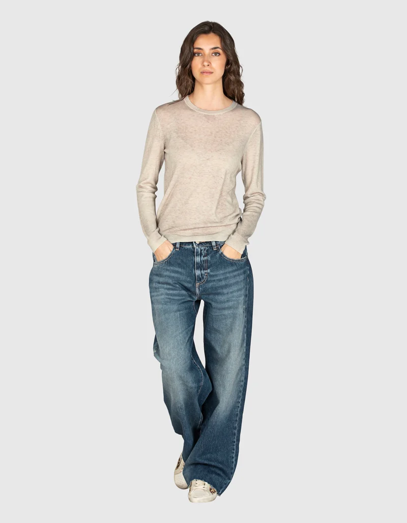 Feinstrick-Kaschmirpullover
