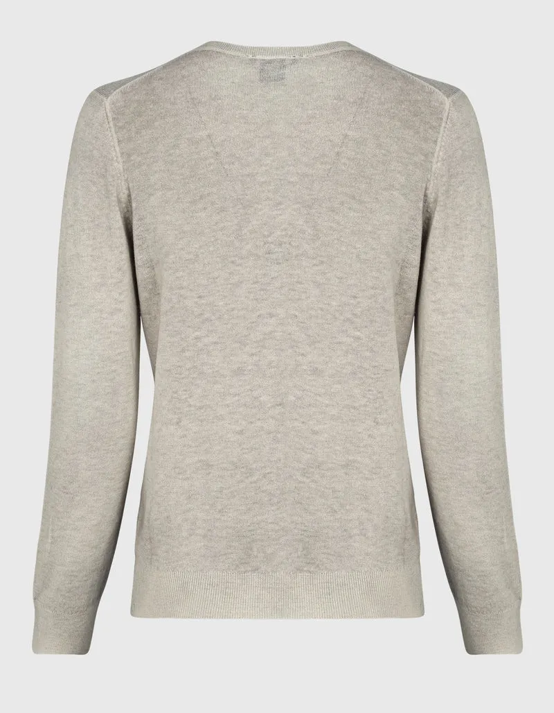 Feinstrick-Kaschmirpullover