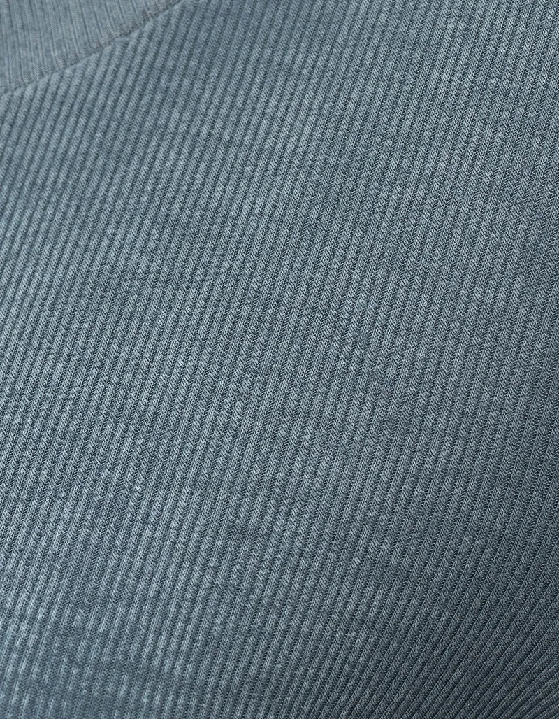 Feinripp-Longsleeve mit Seiden-Anteil