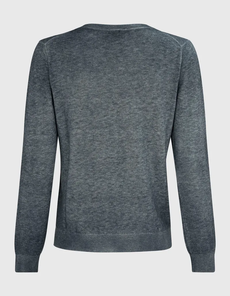 Feinstrick-Kaschmirpullover
