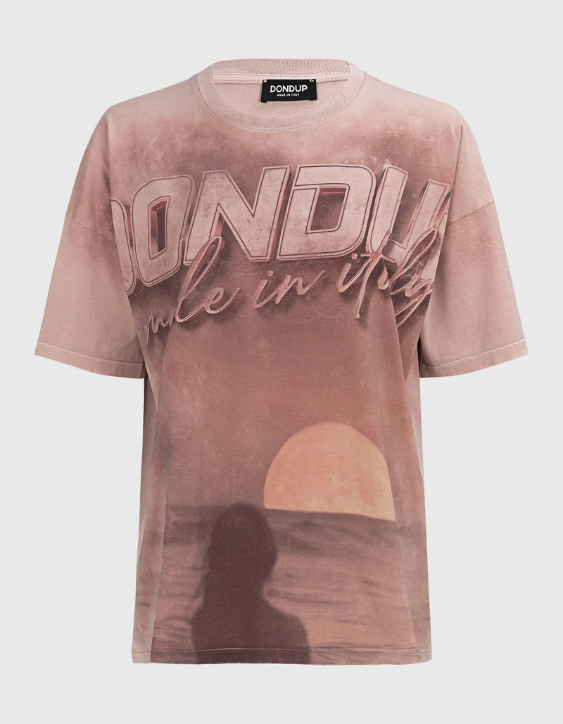 Bedrucktes Washed-Out T-Shirt