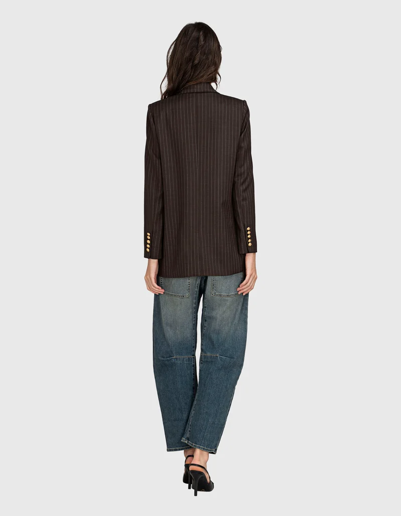 Woll-Blazer Diane mit Nadelstreifen