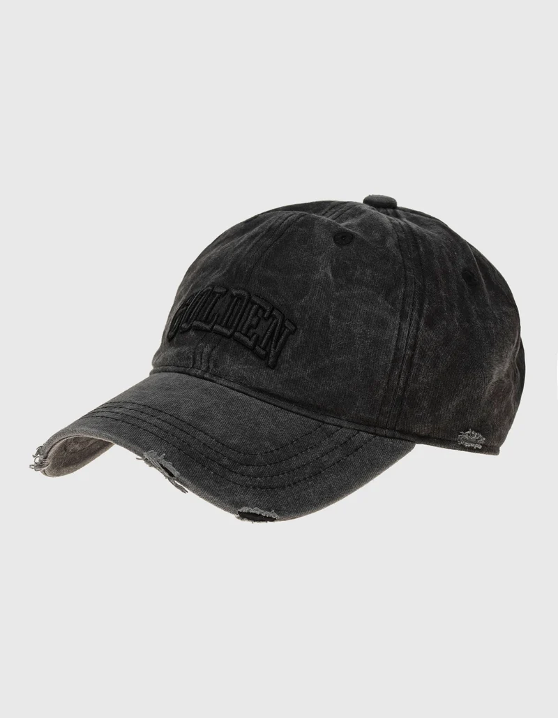 Destroyed Baseball-Cap mit Logo-Stickerei