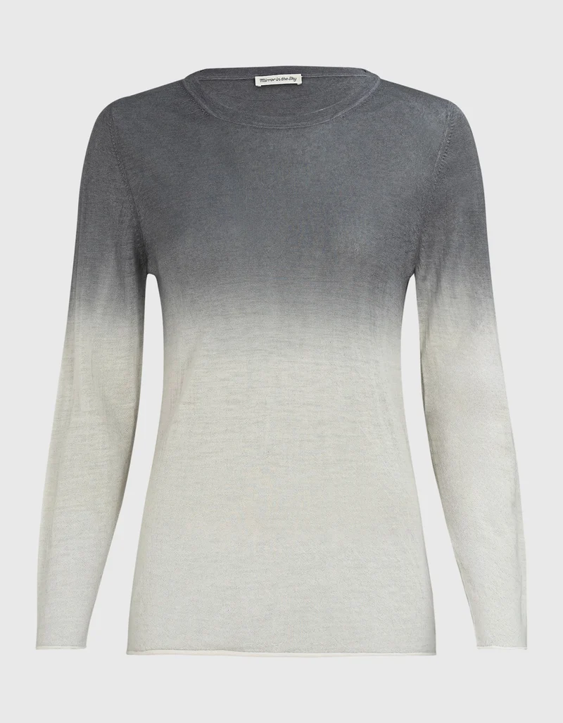 Kaschmir-Pullover mit Farbverlauf