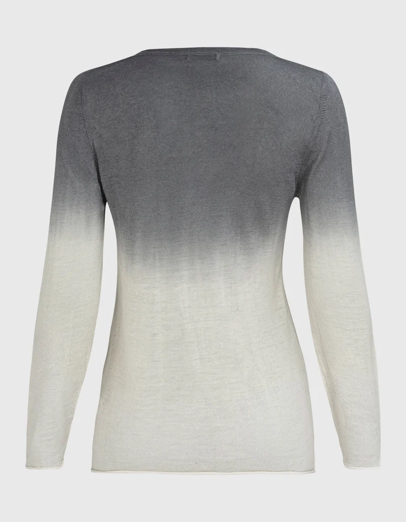 Kaschmir-Pullover mit Farbverlauf