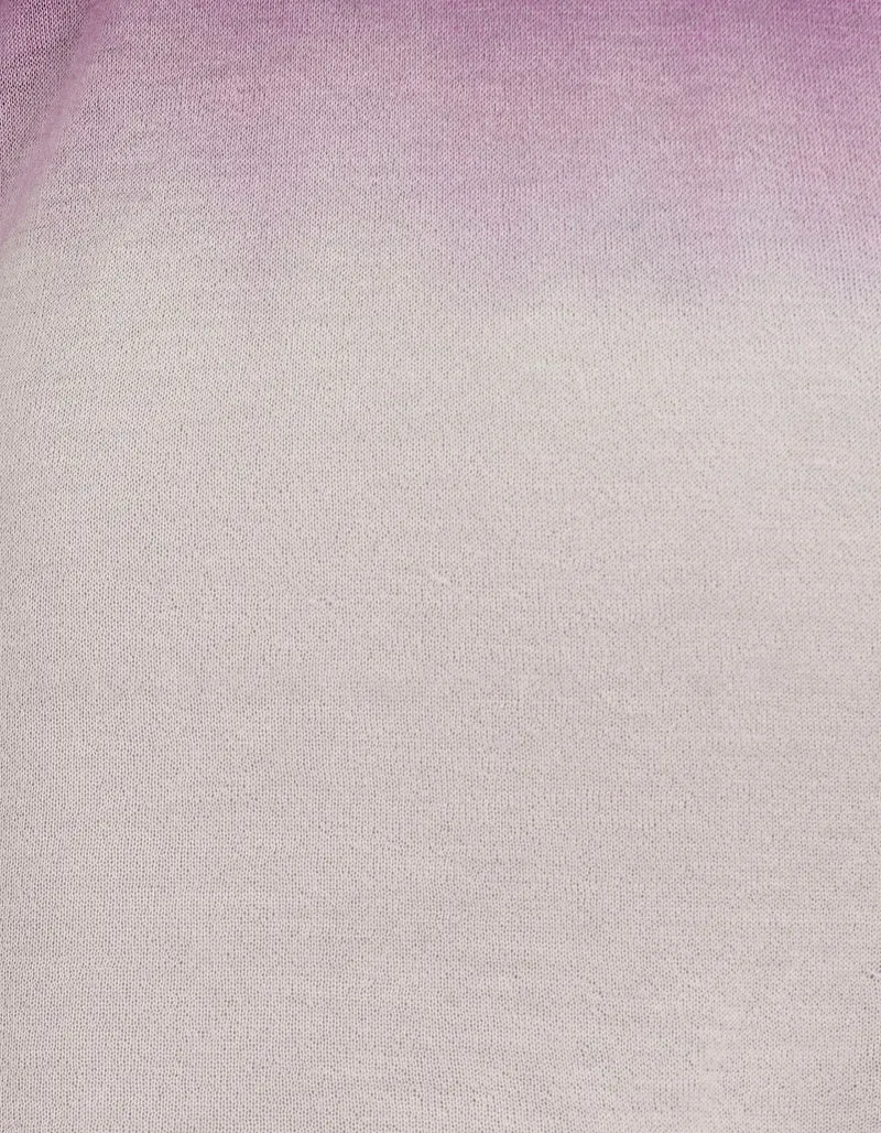 Kaschmir-Longsleeve in Batik-Optik