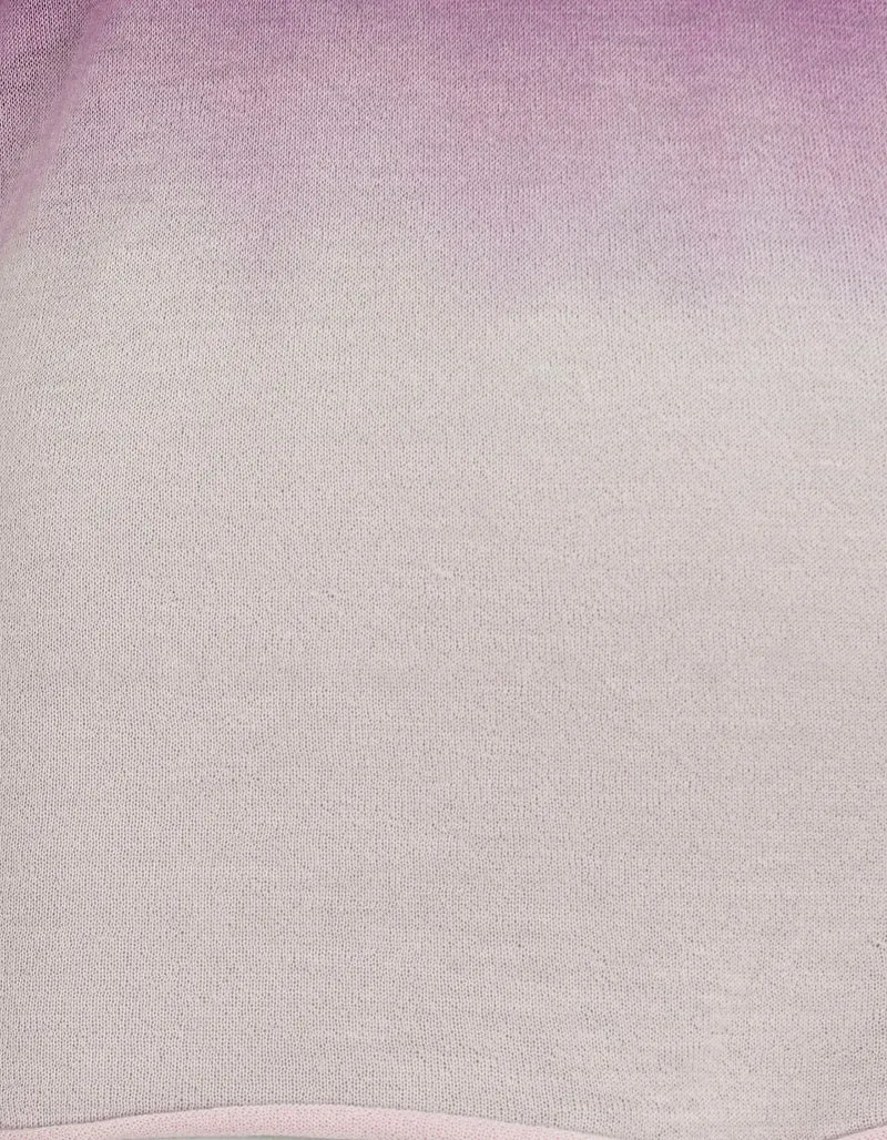 Kaschmir-Longsleeve in Batik-Optik