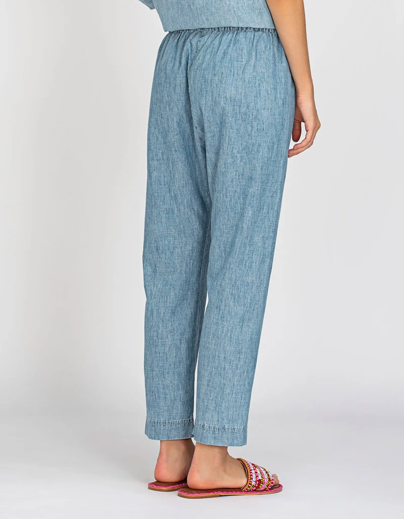 Washed-Out Jeanshose Draper mit elastischem Bund
