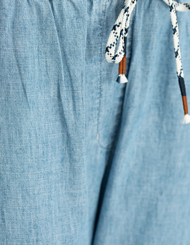 Washed-Out Jeanshose Draper mit elastischem Bund