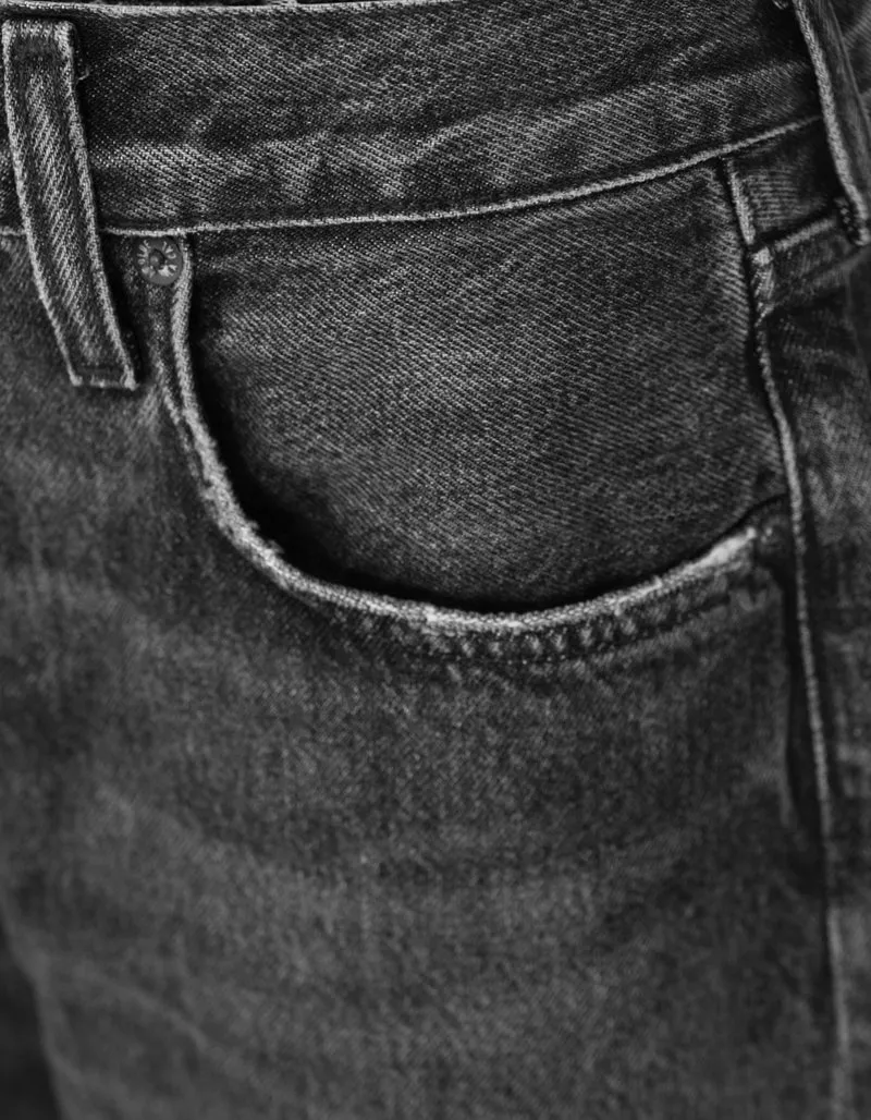 Washed-Out Wide-Leg Jeans Low Slung Baggy
