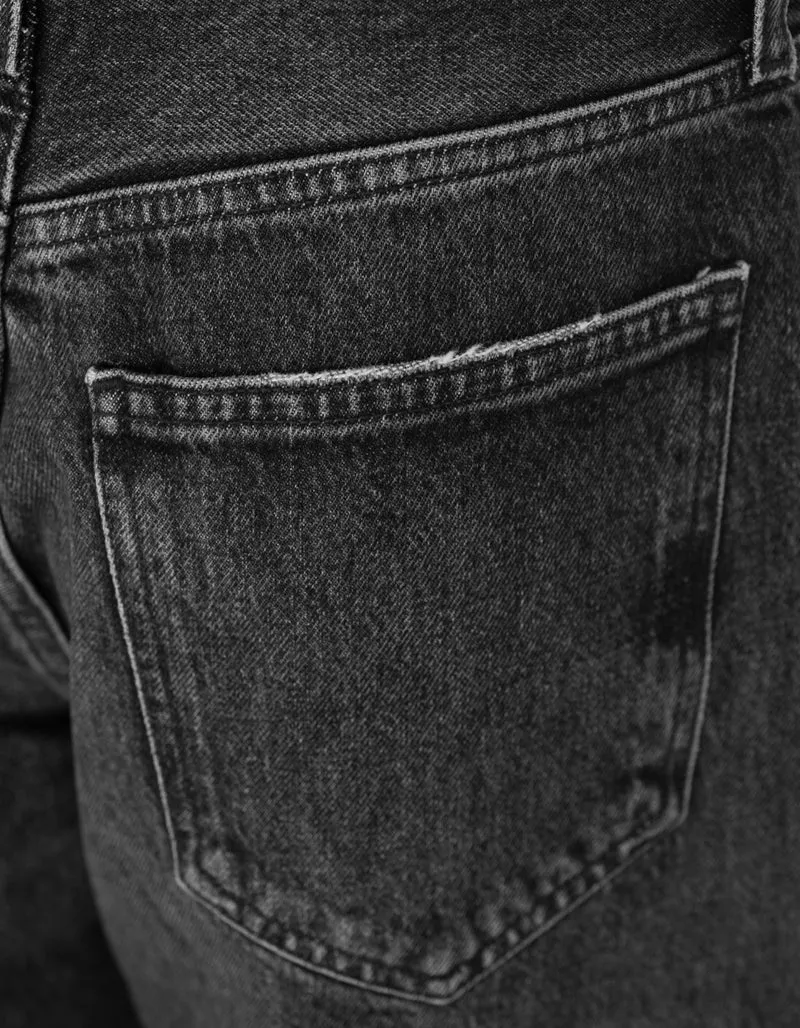 Washed-Out Wide-Leg Jeans Low Slung Baggy