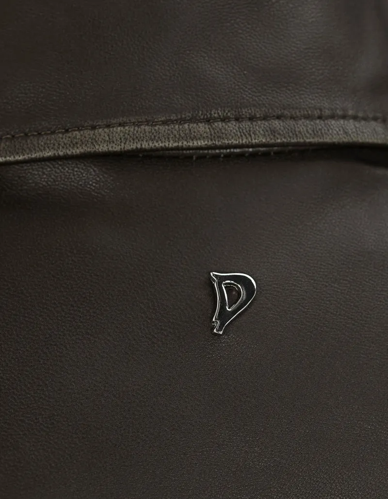 Leder-Jacke im Biker-Stil