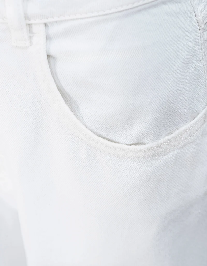 Destroyed Wide-Leg Jeans Poppy