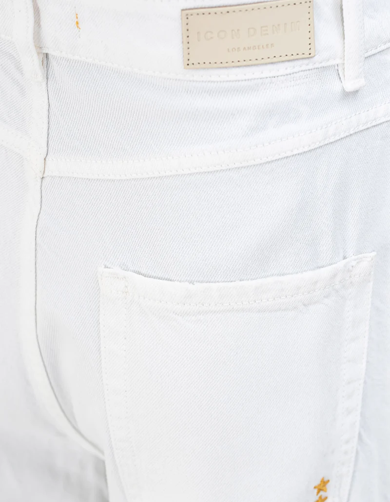 Destroyed Wide-Leg Jeans Poppy