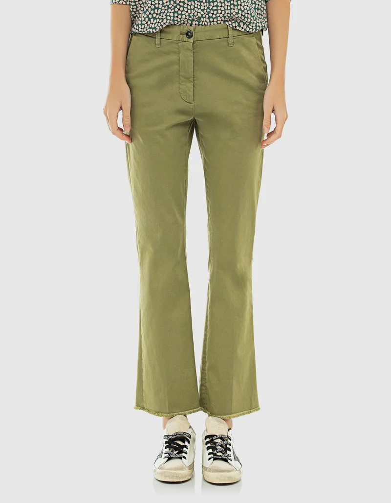 Kick-Flare Hose mit offenem Saum