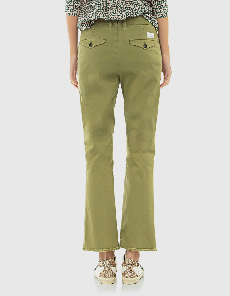 Kick-Flare Hose mit offenem Saum