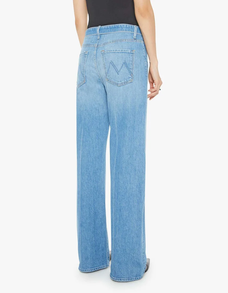Wide-Leg Jeans mit Bundumschlag