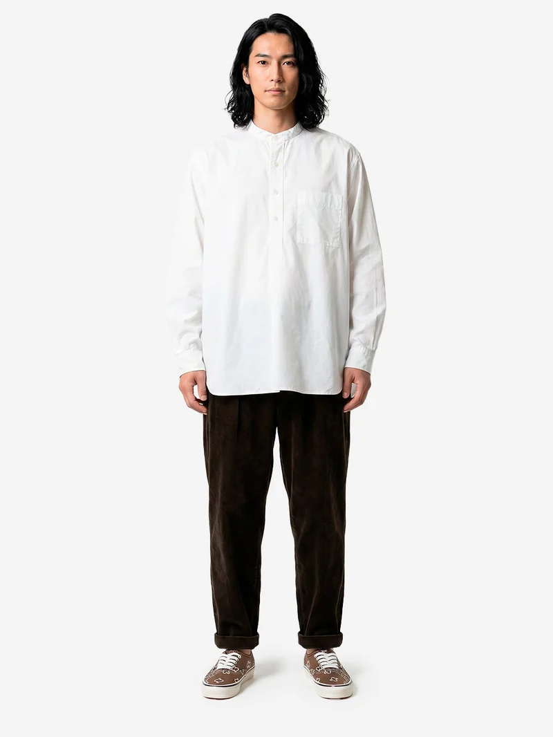 Pantaloni marroni 2 Pleats Tapered Corduroy