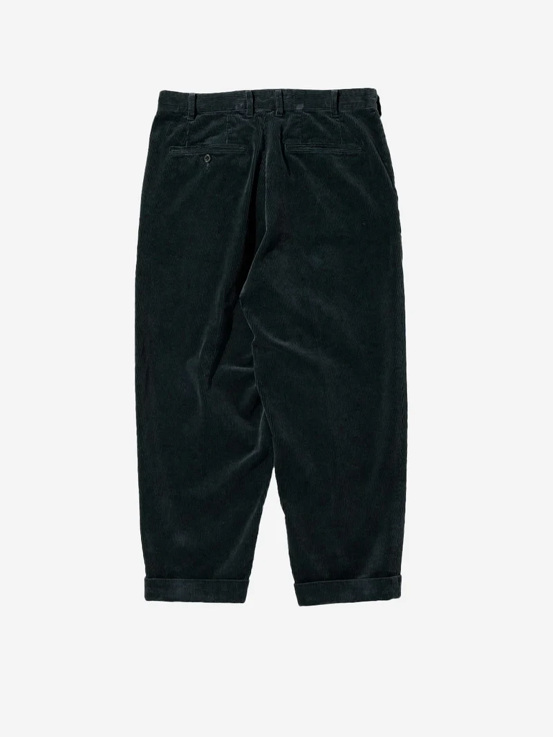 Pantaloni antracite 2 Pleats Tapered Corduroy