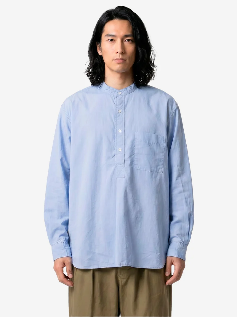 Camicia Pullover blu alla Coreana Broad