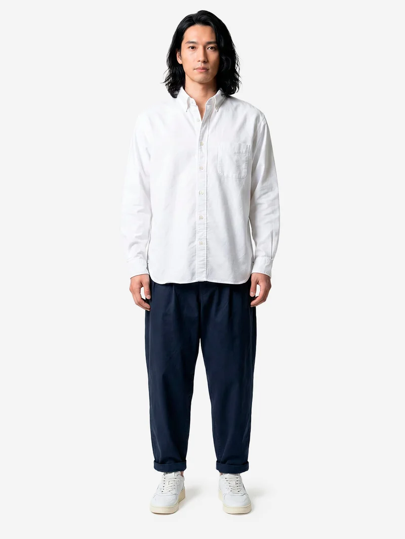 Camicia Button-Down Oxford bianca