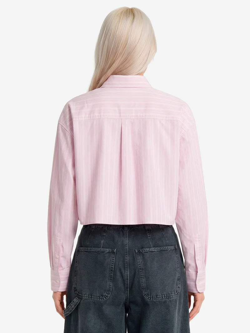 Camicia L/S 'Kanan' a righe rosa