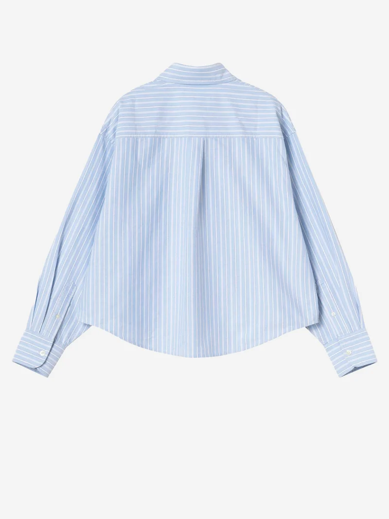 Camicia L/S 'Kanan' a righe blu