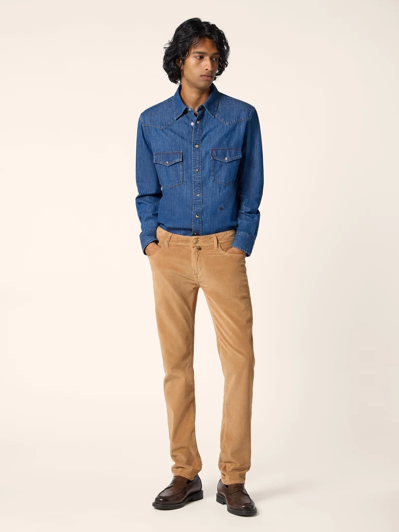 Light Denim Western Shirt