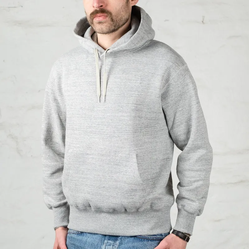 10 oz. Loopwheel Hooded Sweatshirt Grau Meliert