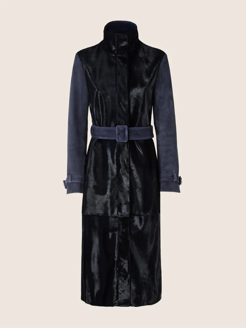 Calf-Hair and Suede Coat