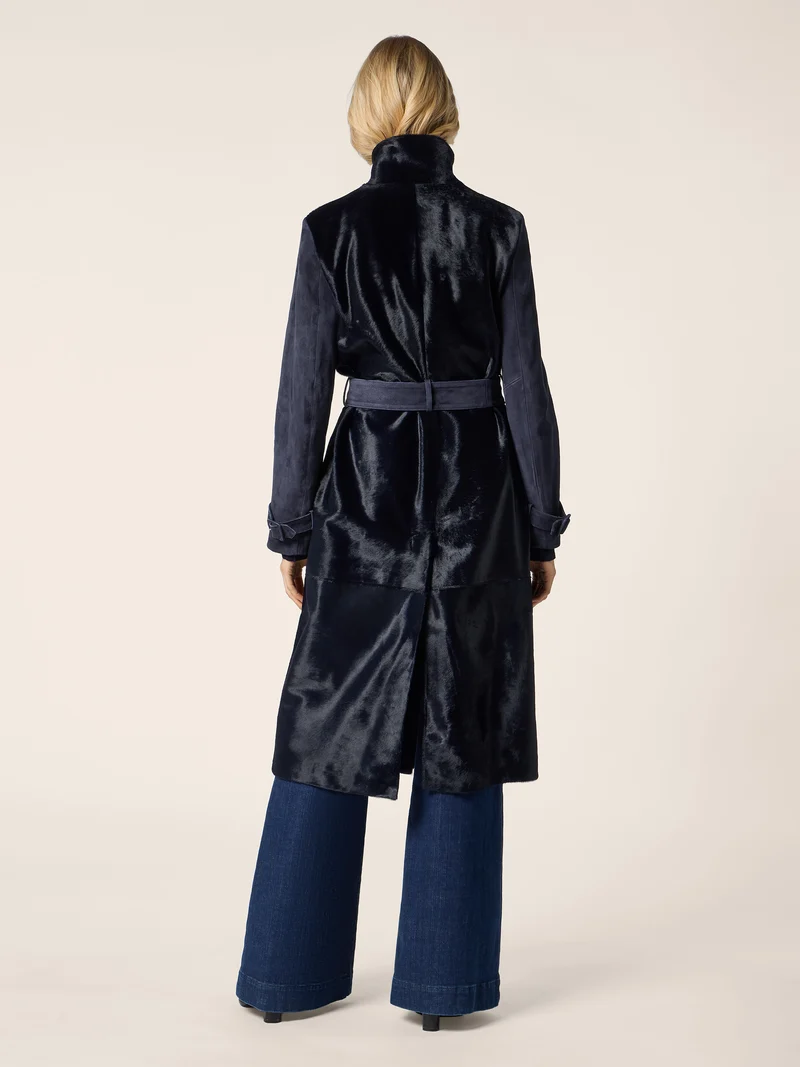 Calf-Hair and Suede Coat