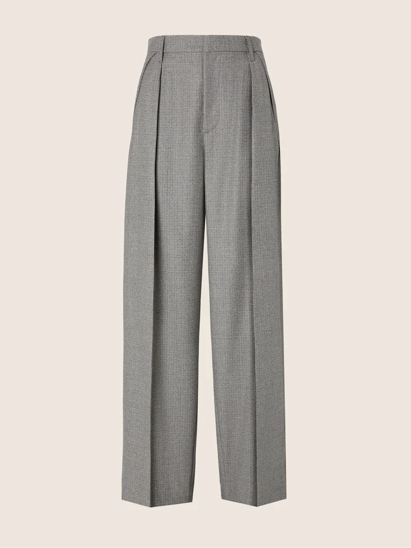 Vicky – Micro Check Flannel Pants