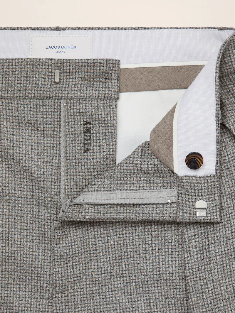 Vicky – Micro Check Flannel Pants
