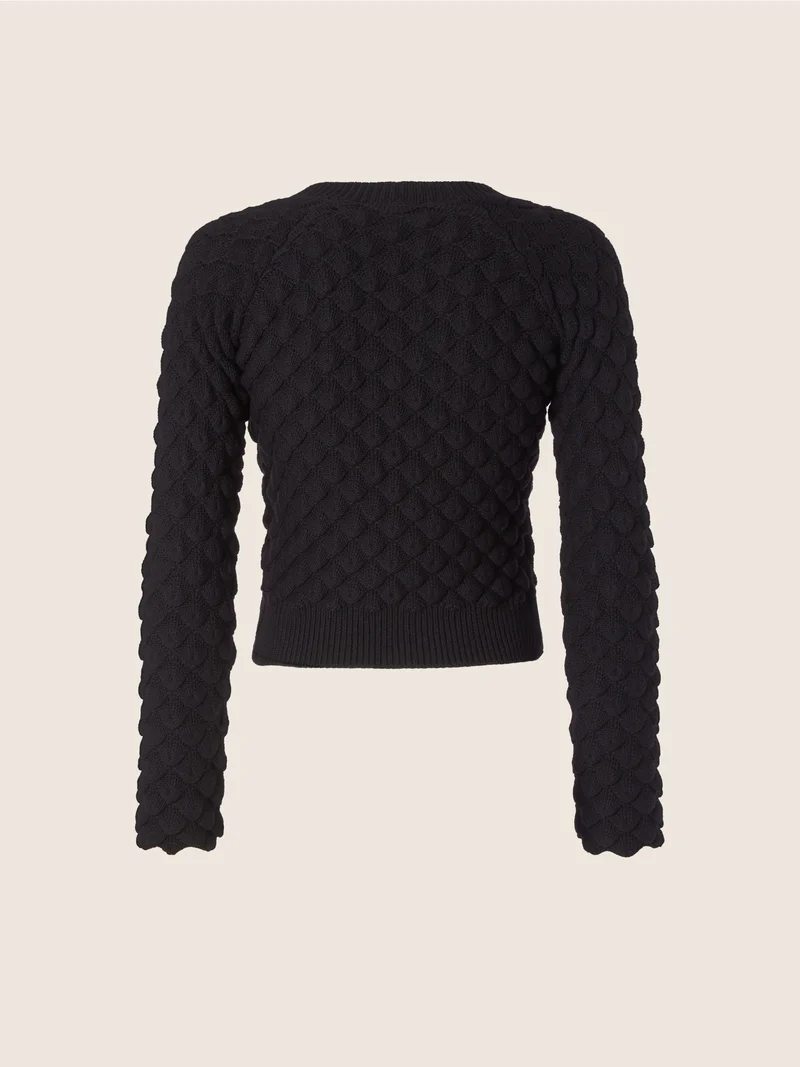 Wool-Viscose-Nylon Blend Sweater